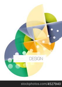 Round shape elements composition. Abstract background. Round shape elements composition. Abstract vector background