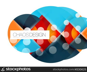 Round shape elements composition. Abstract background. Round shape elements composition. Abstract vector background