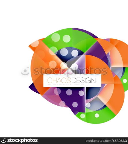 Round shape elements composition. Abstract background. Round shape elements composition. Abstract vector background