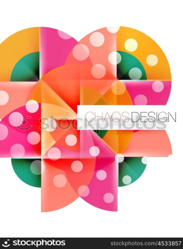 Round shape elements composition. Abstract background. Round shape elements composition. Abstract vector background