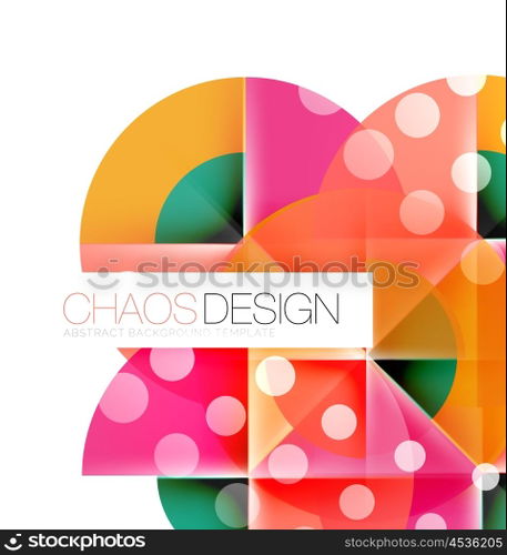 Round shape elements composition. Abstract background. Round shape elements composition. Abstract vector background