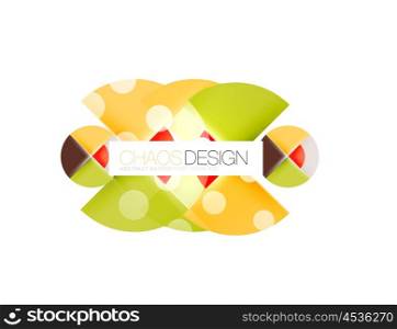 Round shape elements composition. Abstract background. Round shape elements composition. Abstract vector background