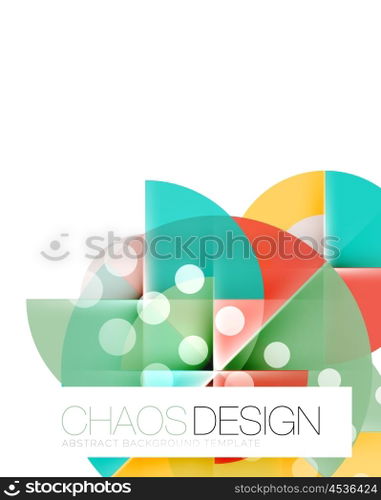 Round shape elements composition. Abstract background. Round shape elements composition. Abstract vector background