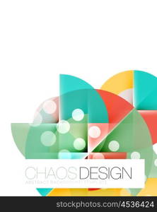 Round shape elements composition. Abstract background. Round shape elements composition. Abstract vector background