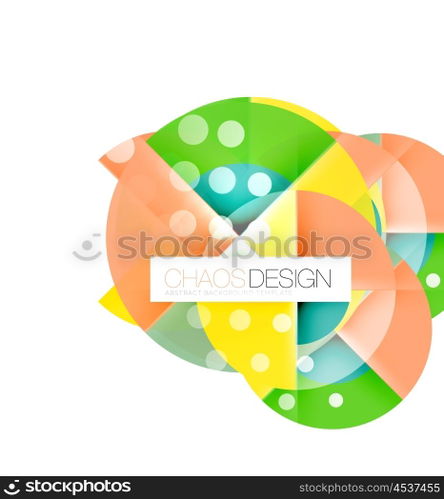 Round shape elements composition. Abstract background. Round shape elements composition. Abstract vector background