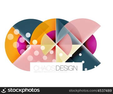 Round shape elements composition. Abstract background. Round shape elements composition. Abstract vector background