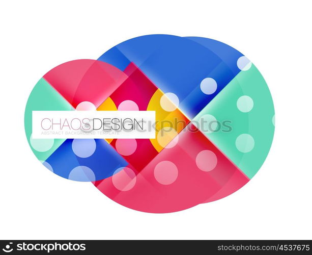 Round shape elements composition. Abstract background. Round shape elements composition. Abstract vector background