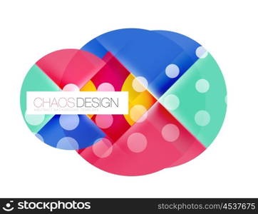 Round shape elements composition. Abstract background. Round shape elements composition. Abstract vector background
