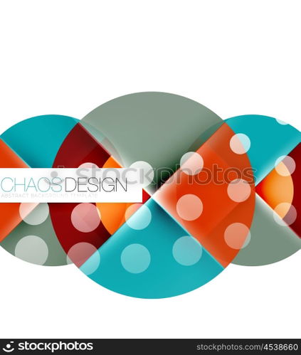 Round shape elements composition. Abstract background. Round shape elements composition. Abstract vector background