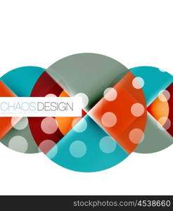 Round shape elements composition. Abstract background. Round shape elements composition. Abstract vector background