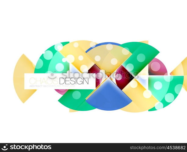 Round shape elements composition. Abstract background. Round shape elements composition. Abstract vector background