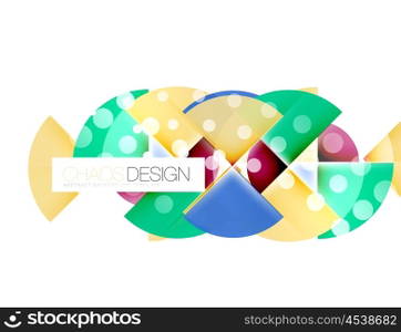 Round shape elements composition. Abstract background. Round shape elements composition. Abstract vector background