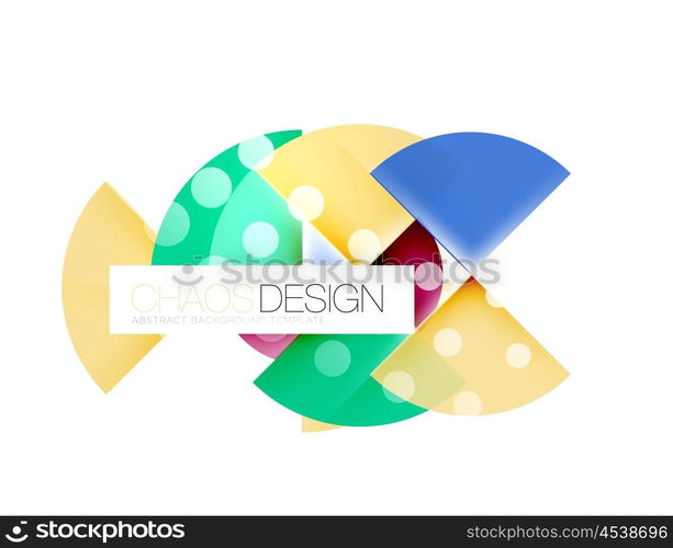 Round shape elements composition. Abstract background. Round shape elements composition. Abstract vector background