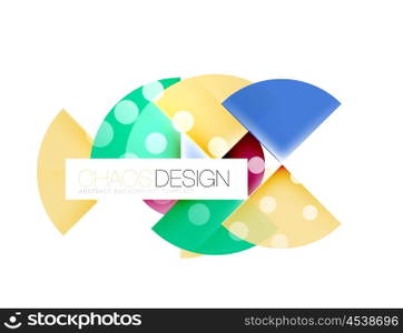 Round shape elements composition. Abstract background. Round shape elements composition. Abstract vector background