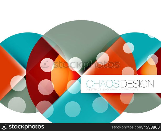 Round shape elements composition. Abstract background. Round shape elements composition. Abstract vector background