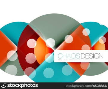 Round shape elements composition. Abstract background. Round shape elements composition. Abstract vector background