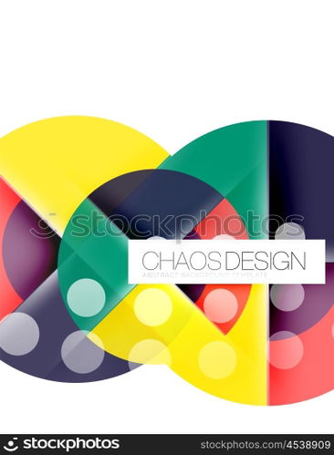 Round shape elements composition. Abstract background. Round shape elements composition. Abstract vector background