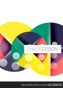 Round shape elements composition. Abstract background. Round shape elements composition. Abstract vector background