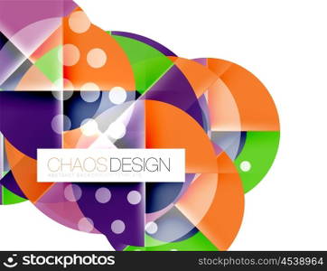 Round shape elements composition. Abstract background. Round shape elements composition. Abstract vector background