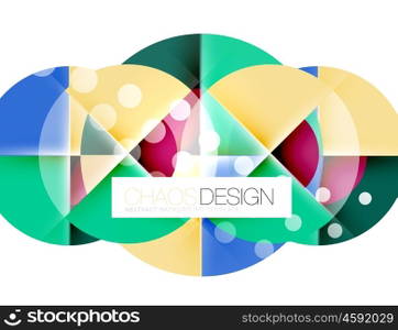 Round shape elements composition. Abstract background. Round shape elements composition. Abstract vector background