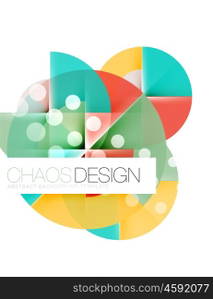 Round shape elements composition. Abstract background. Round shape elements composition. Abstract vector background