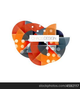 Round shape elements composition. Abstract background. Round shape elements composition. Abstract vector background