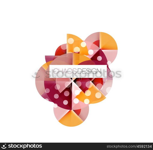 Round shape elements composition. Abstract background. Round shape elements composition. Abstract vector background