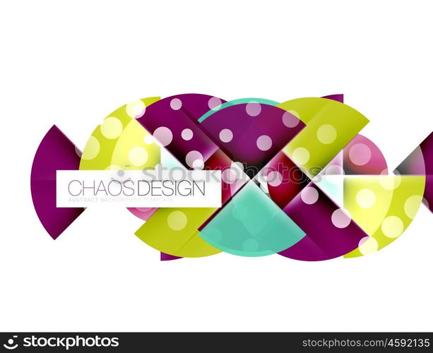 Round shape elements composition. Abstract background. Round shape elements composition. Abstract vector background