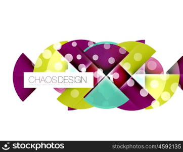 Round shape elements composition. Abstract background. Round shape elements composition. Abstract vector background