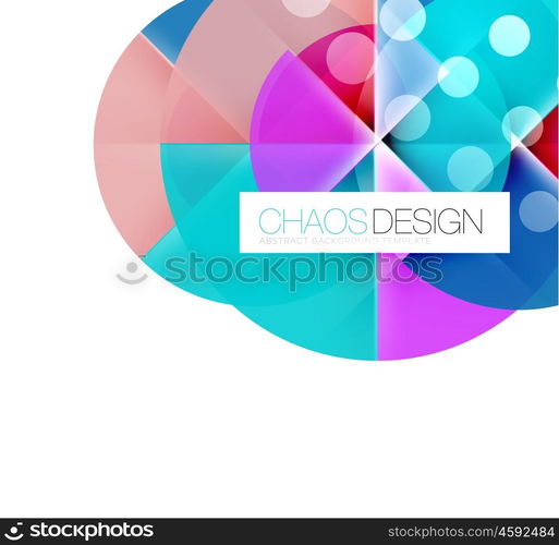 Round shape elements composition. Abstract background. Round shape elements composition. Abstract vector background
