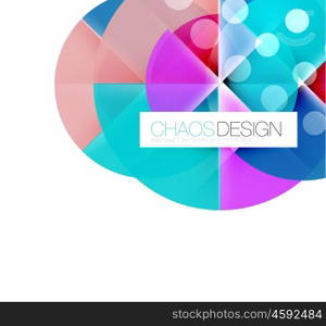 Round shape elements composition. Abstract background. Round shape elements composition. Abstract vector background