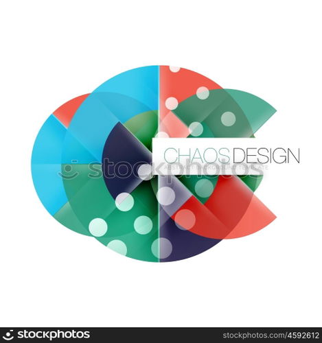 Round shape elements composition. Abstract background. Round shape elements composition. Abstract vector background