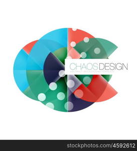 Round shape elements composition. Abstract background. Round shape elements composition. Abstract vector background