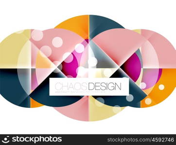 Round shape elements composition. Abstract background. Round shape elements composition. Abstract vector background