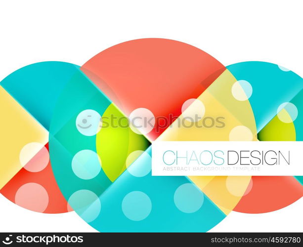 Round shape elements composition. Abstract background. Round shape elements composition. Abstract vector background