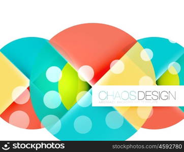 Round shape elements composition. Abstract background. Round shape elements composition. Abstract vector background