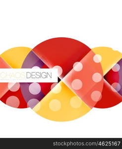 Round shape elements composition. Abstract background. Round shape elements composition. Abstract vector background