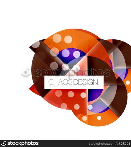 Round shape elements composition. Abstract background. Round shape elements composition. Abstract vector background