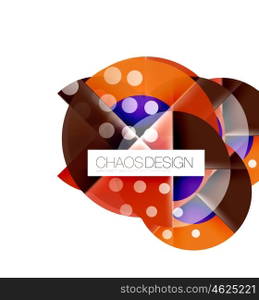 Round shape elements composition. Abstract background. Round shape elements composition. Abstract vector background