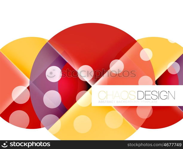 Round shape elements composition. Abstract background. Round shape elements composition. Abstract vector background