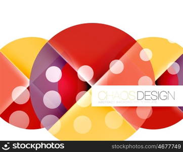 Round shape elements composition. Abstract background. Round shape elements composition. Abstract vector background