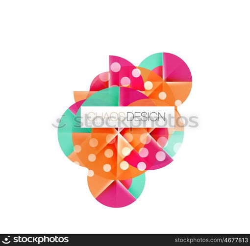 Round shape elements composition. Abstract background. Round shape elements composition. Abstract vector background