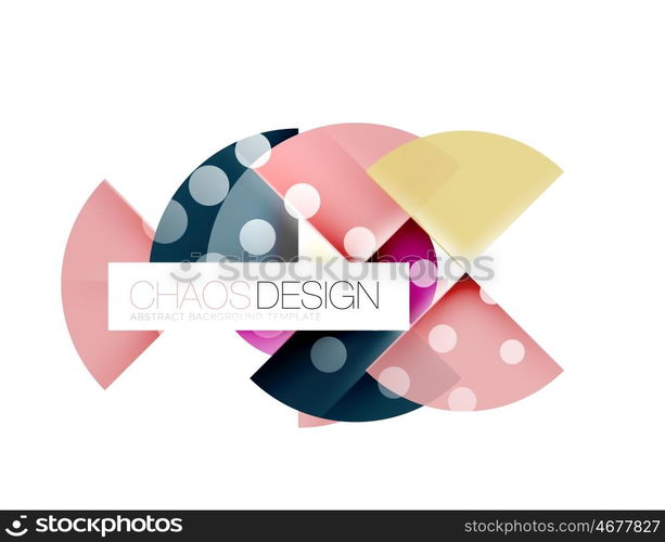Round shape elements composition. Abstract background. Round shape elements composition. Abstract vector background
