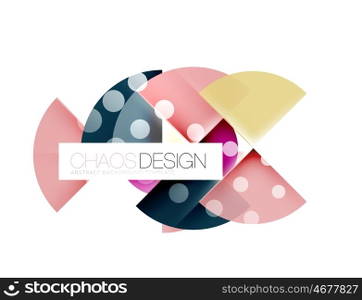 Round shape elements composition. Abstract background. Round shape elements composition. Abstract vector background