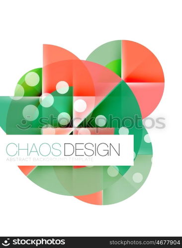 Round shape elements composition. Abstract background. Round shape elements composition. Abstract vector background