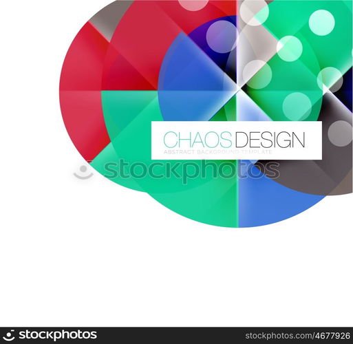 Round shape elements composition. Abstract background. Round shape elements composition. Abstract vector background