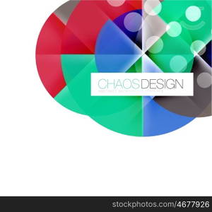 Round shape elements composition. Abstract background. Round shape elements composition. Abstract vector background