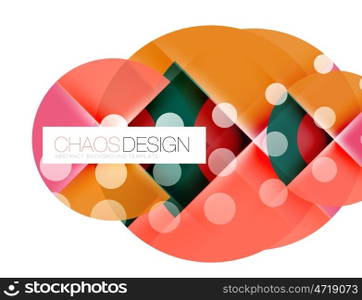 Round shape elements composition. Abstract background. Round shape elements composition. Abstract vector background