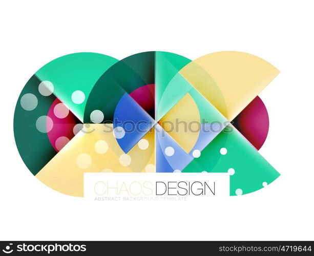 Round shape elements composition. Abstract background. Round shape elements composition. Abstract vector background