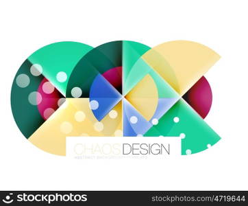 Round shape elements composition. Abstract background. Round shape elements composition. Abstract vector background